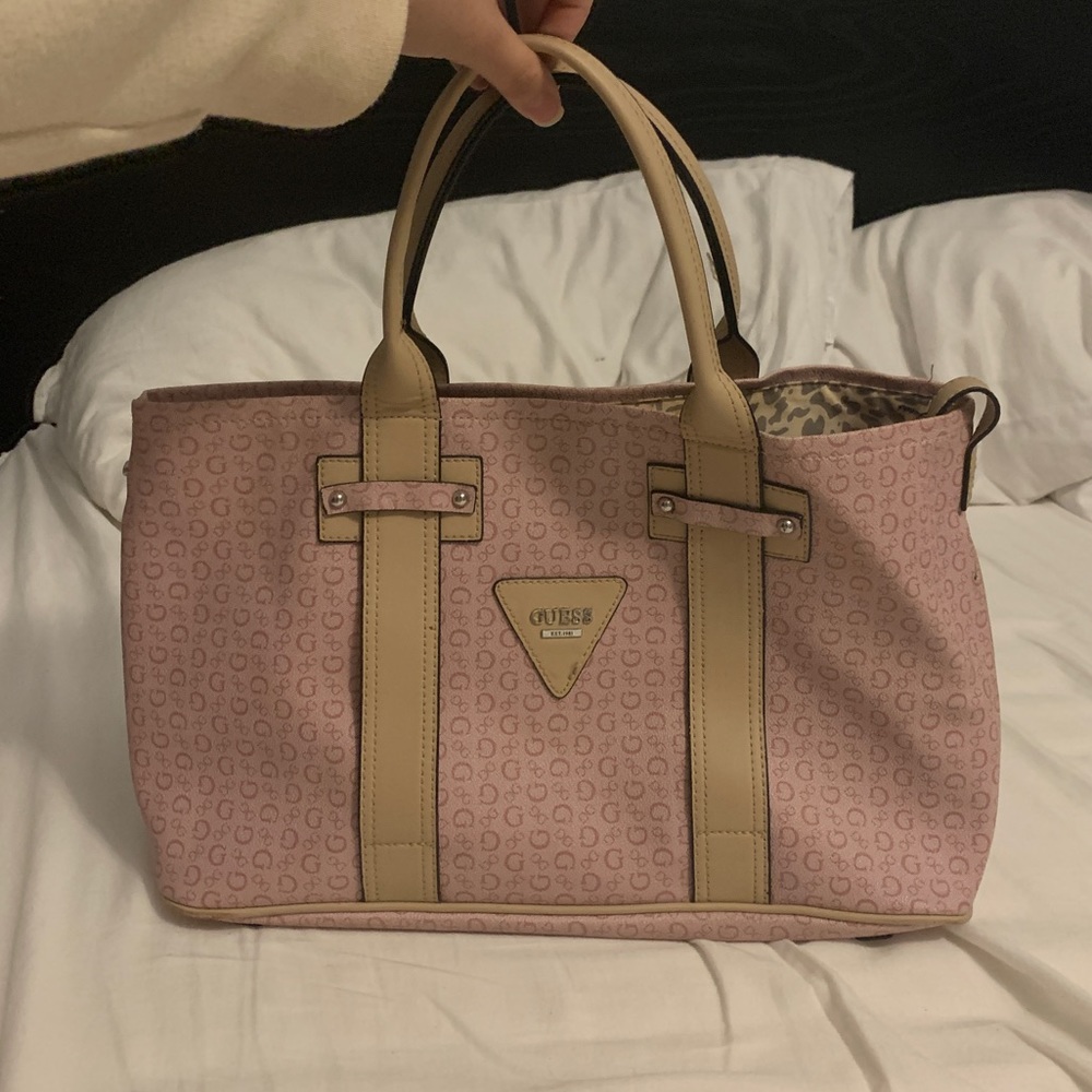 GUESS Pink Tote Bag/Purse